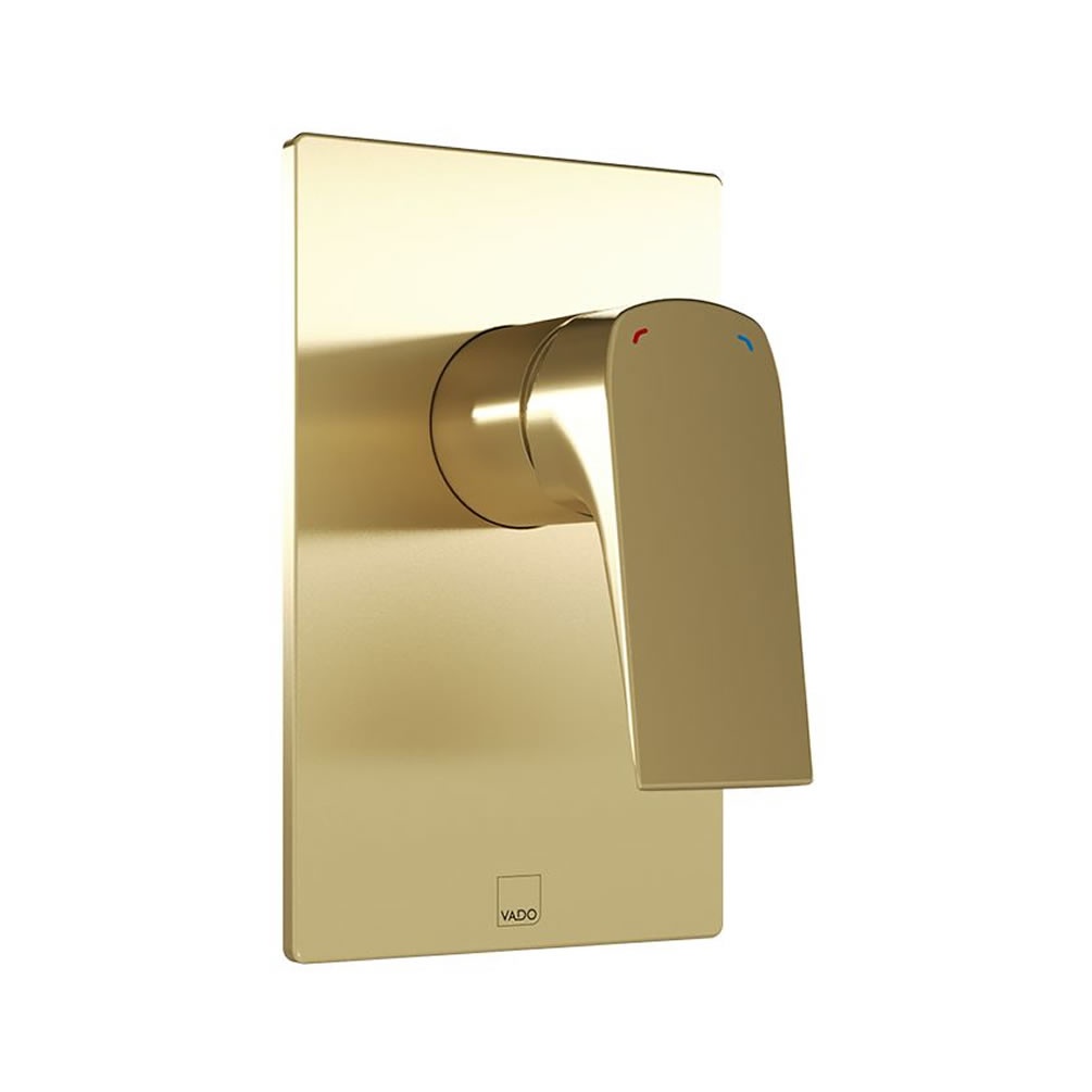Vado Cameo Satin Brass Manual Shower Valve - 1 Outlet
